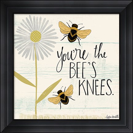 Framed Bee&#39;s Knees Print
