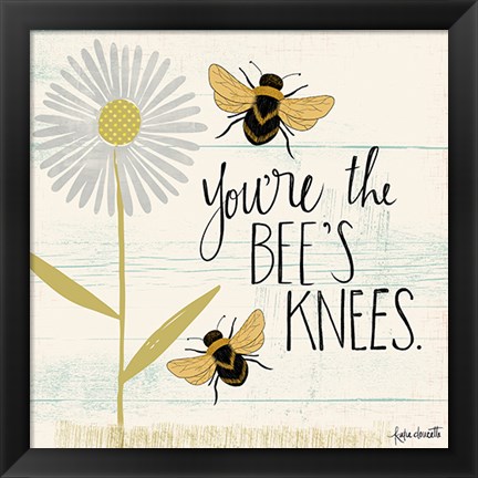 Framed Bee&#39;s Knees Print