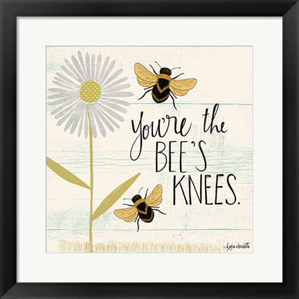 Framed Bee&#39;s Knees Print