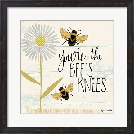 Framed Bee&#39;s Knees Print