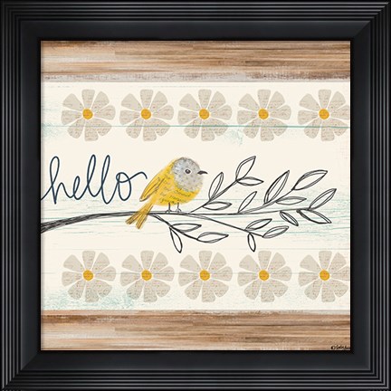 Framed Hello Canary Print