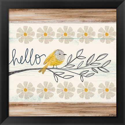 Framed Hello Canary Print