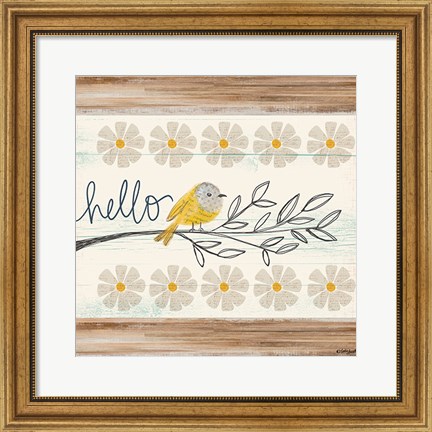 Framed Hello Canary Print
