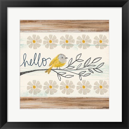 Framed Hello Canary Print