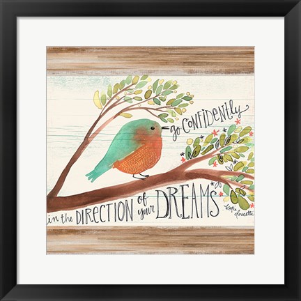 Framed Confident Bird Print