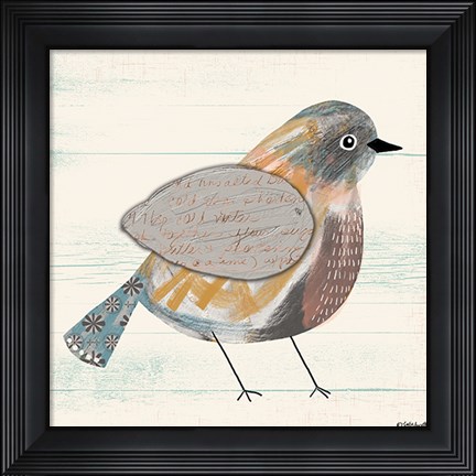 Framed Painterly Bird Print