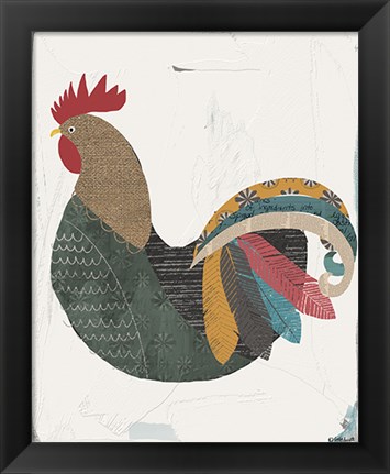 Framed Rooster Print