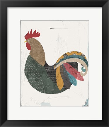 Framed Rooster Print