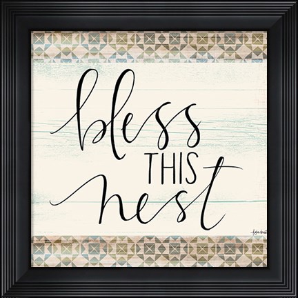 Framed Bless This Nest Print