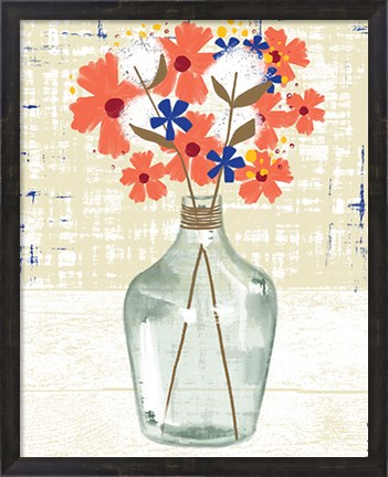 Framed Glass Vase Print