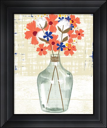 Framed Glass Vase Print