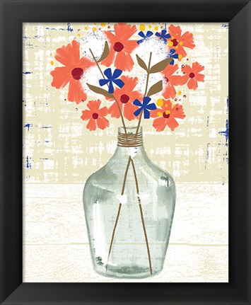 Framed Glass Vase Print