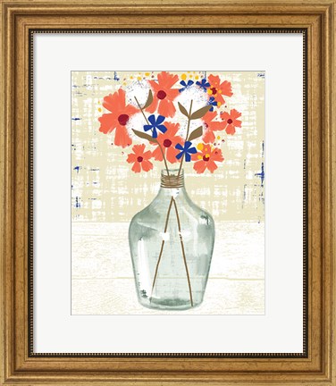 Framed Glass Vase Print