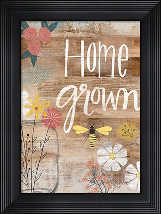 Framed Home Grown Print