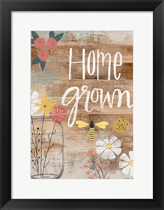 Framed Home Grown Print