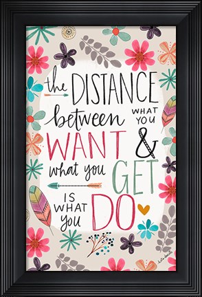 Framed Distance Print