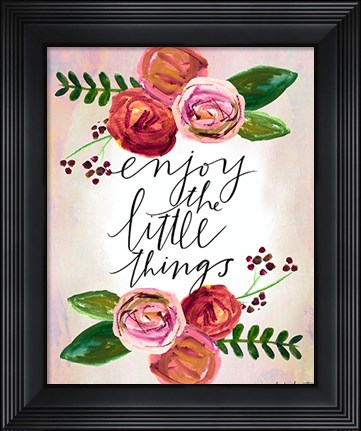 Framed Enjoy the Little Things Print