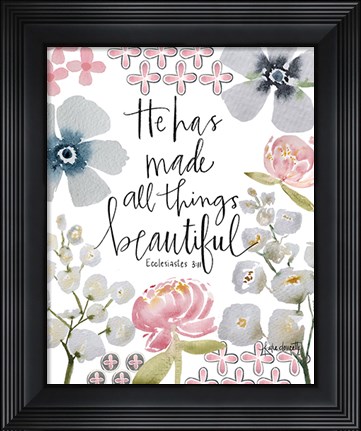 Framed He Made All Things Beautiful Print