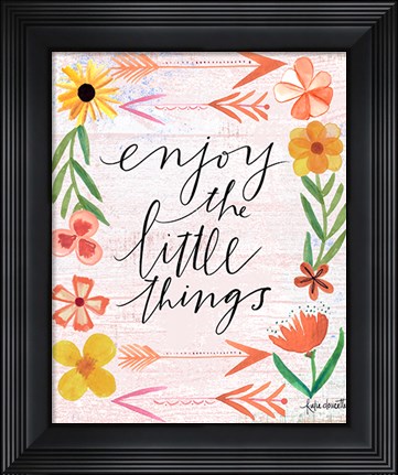 Framed Enjoy the Little Things Print