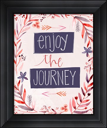 Framed Enjoy the Journey Print