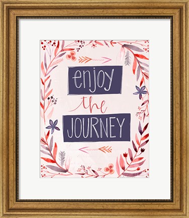 Framed Enjoy the Journey Print