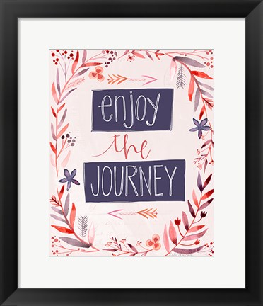 Framed Enjoy the Journey Print