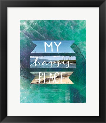Framed My Happy Place II Print