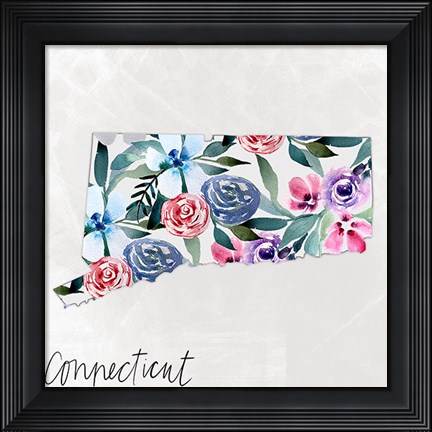 Framed Connecticut Print