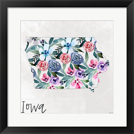 Framed Iowa Print