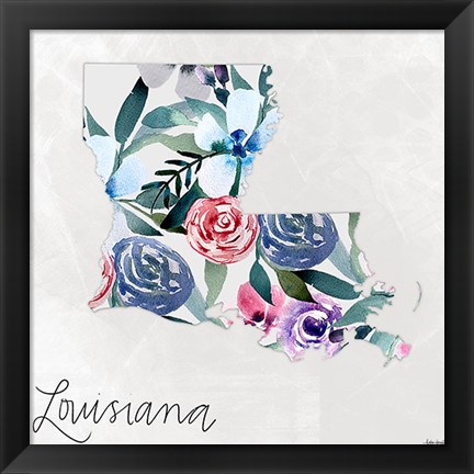Framed Louisiana Print