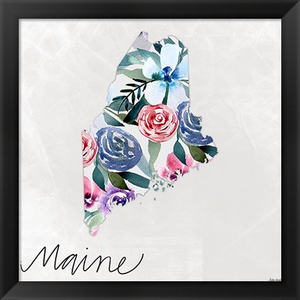 Framed Maine Print