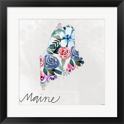 Framed Maine Print