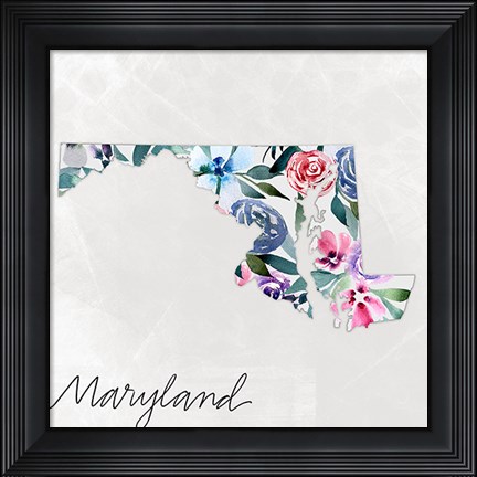 Framed Maryland Print