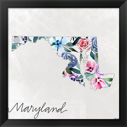 Framed Maryland Print