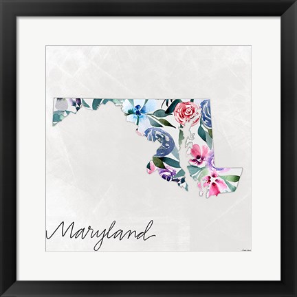 Framed Maryland Print