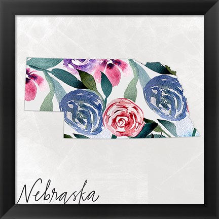 Framed Nebraska Print