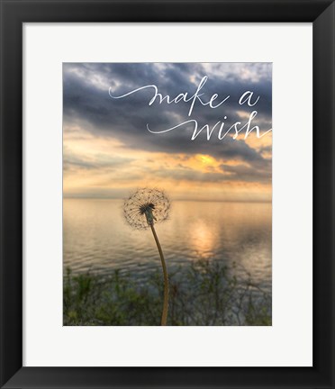 Framed Make a Wish Print