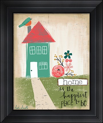 Framed Happiest Home Print