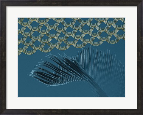 Framed Teal II Print