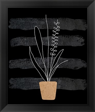 Framed Scandi Plant II Print