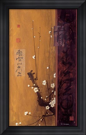 Framed Oriental Blossoms I Print