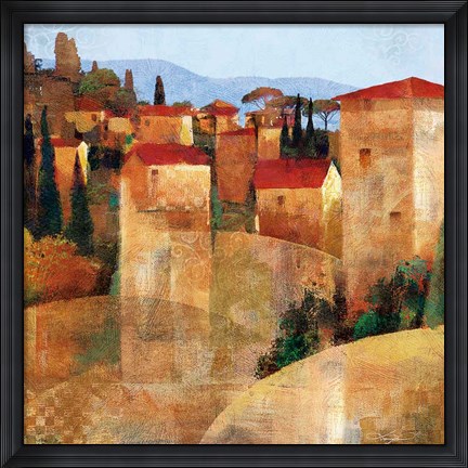 Framed Tuscan Hillside Print