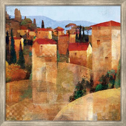 Framed Tuscan Hillside Print