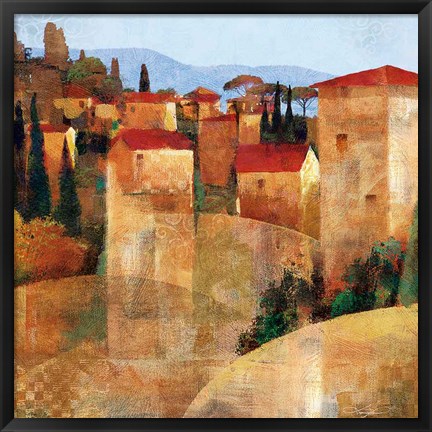 Framed Tuscan Hillside Print