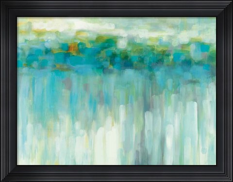 Framed Lights on the Beach Print