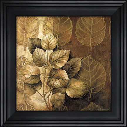 Framed Leaf Patterns III Print
