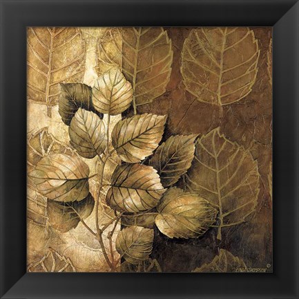 Framed Leaf Patterns III Print