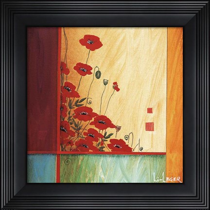 Framed Along the Garden Wall Print