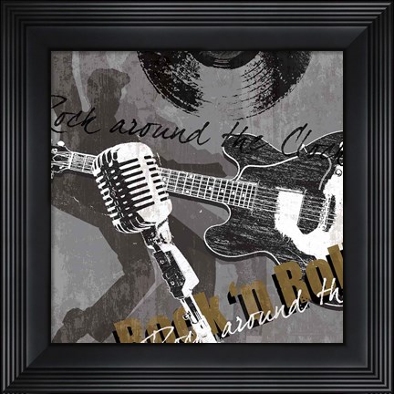 Framed Rock &#39;n&#39; Roll Print