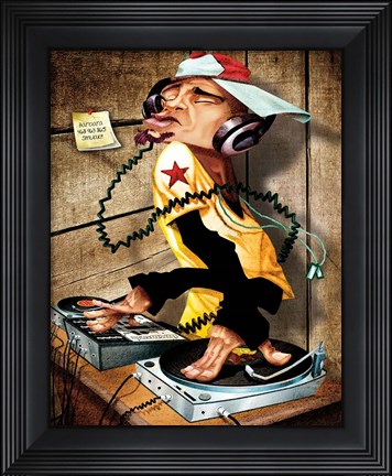 Framed DJ Love Print